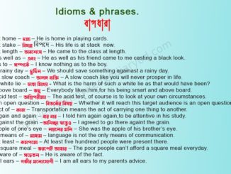 Idioms & Phrases Part 2