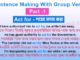 Sentence Making With Group Verbs Part- 1