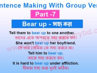 Sentence Making With Group Verbs-7