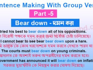 Sentence Making With Group Verbs-5