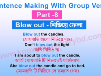 Sentence Making With Group Verbs  Part 8