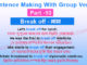 Sentence Making With Group Verbs Part 10