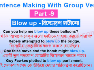 Sentence Making With Group Verbs  Part 9