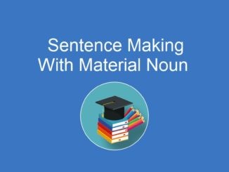 Sentence Making With Material Noun