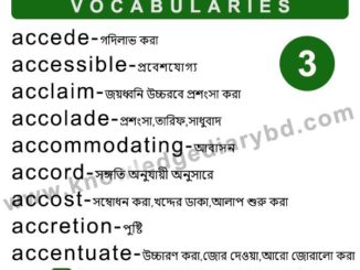 Learn Vocabulary with bangla meaning part 2