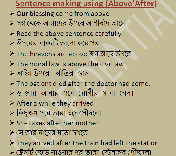 sentence-making-using-above-after