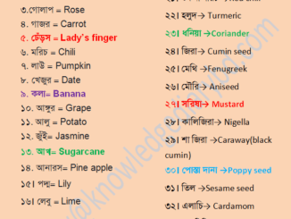 Vocabulary for Flower,Fruits & Vegetables