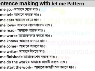 Sentence Making With Let Me Pattern