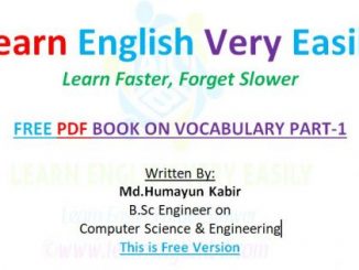 Smart English or Learn English PDF Book Free Download On Vocabulary Part-1