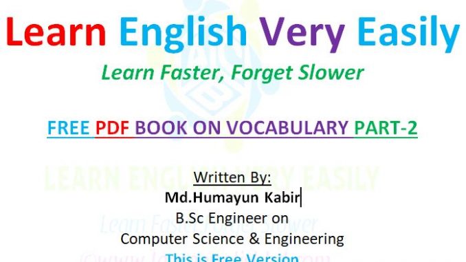 Free Download PDF Book On Learn Vocabulary part-1